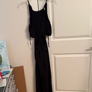 Lush Black Knotted Dress
